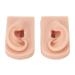 Soft Silicone Ear Model for Piercing Practice - Flexible Reusable 1 Pair Medium Skin Color - Perfect for Doctors & Salons - Buy Online on GoSupps.com