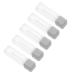 HAPINARY Set of 5 x 6ml ABS Plastic Lip Gloss Tubes with Leak-Proof Brush for Travel