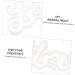 STOBOK Letter Stencil Alphabet Casting Mold Foot Charm White Crystal Mother Accessories White 19.7X9.2X1.6CM - Buy Online on GoSupps.com