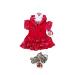 Build Your Bears Wardrobe Teddy Bear Clothes fits Build a Bear Teddy's BFF Dress +Shoes (red)