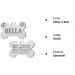 Personalized Bone-Shaped Pendants for Medium to Large Dogs & Cats - Custom Paw Engraving | Ibera Gifts - Buy Online on GoSupps.com
