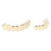 Golden Hip Hop Teeth Set | Alloy Fake Teeth for Halloween & Cosplay | International Shipping - Buy Online on GoSupps.com
