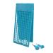 Braille board made of plastic 9 x 28 characters with 2 styluses (saddle and round) blue