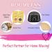 Bouvetan Dual LED Waxing Kit for Women Men - At Home Hair Removal with Hard Wax Beads | Face Eyebrow Armpit Chest Legs Brazilian | 20 Wax Sticks Included (2 Lavender+2 Rose) - Buy Online on GoSupps.com