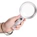 Professional Led Magnifier 10x Magnifier Handheld with 6 Led Lights Reading Double Glass Lens for Seniors Read Coins Stamps Map Full of Stars