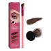 Eyebrow Care Kit 4d Laminated Waterproof Multi Function Eyebrow Brush for Women Hair Stroke Ultra-Brow Brush with Eyebrow Cream Sweat-proof Long-Lasting Not Easy to Remove Makeup(Dark brown)