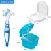 Premium Press Brush Set for Braces & Dentures - Clean & Store with Blue Toothbrush - Buy Online on GoSupps.com