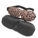 2 Pack 3D Sleep Mask for Women Girls Upgrade Eye Sleeping Mask with Adjustable Strap Ultra Lightweight Breathable Comfortable Sleeping Mask for Travel Nap Shift Works (Leopard Print Black)