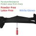 Nitrile Disposable Gloves Pack of 100  Latex Free Safety Working Gloves for Food Handle or Industrial Use Black- Medium - Buy Online on GoSupps.com