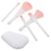 FRCOLOR 10 Pcs Makeup Brush Set | Lint-Free Pads Contouring & Blending Brushes Travel Tote Bag | Perfect for Eyeshadow Blush & More - International Shipping - Buy Online on GoSupps.com