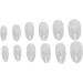 Clear Nail Tips Transparent Multi Size Semi Frosted False Nails Tips Ultra Thin Breathable for Home DIY (11#) - Buy Online on GoSupps.com