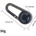 JOCXZI 3 in 1 Compass Set - Portable Compass with Carabiner Hook & Multifunction Thermometer for Camping Hiking & Travel - Buy Online on GoSupps.com