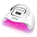 BEENLE Upgraded UV LED Nail Lamp 280W Fast Nail Dryer Nail Curing Light with 66 Led Beads Portable Handle Nail Dryer | 4 Timer Setting | Larger Space | Infrared Auto Sensor | Red Light