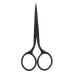 Motanar Multicolor Professional Grooming Scissors for Personal Care Facial Hair Removal and Ear Nose Eyebrow Trimming Stainless Steel Fine Straight Tip Scissors 3.9 Inch (Black)