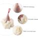 Housoutil 2 Pcs Ice Cream Bath Sponge | Adorable Loofah for Face Cleansing & Shower | Soft White Polyester Cleaning Scrubber - Buy Online on GoSupps.com