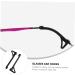 Housoutil Retainer 2 Sets Non-Slip Silicone Sleeves & Glasses Holders | Anti-Drop Accessories for Glasses | 5 Pairs Black 6x1.8cm - Buy Online on GoSupps.com