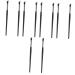 Baluue 10 Pcs Eyebrow Brush Flat Makeup Brush Flat Tapered Brush Angled Brush Makeup Tool Artificial Fiber