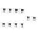 Didiseaon 10 Sets Mascara Tube Plastic Bottles with Glass Straw Clear Mascara for Eyelashes Travel Liquid Vial