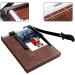 Professional Paper Trimmers, 15 Inch Cut Length Paper Cutter Desk Tops Photo Guillotine Craft Machine for Standard Cutting of Paper, Christmas Card, Photos or Labels, 12 Sheet Capacity