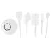 Pyatofly Hair Dye Set Hair Highlight Set Hair Dye Mixing Bowl Hair Coloring Hair Comb-White