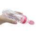 Squeeze Bottle Spoon Baby Feeding Set - 90ml Pink | Silicone Dispensing Feeder for Infant, Newborn & Toddler - Buy Online on GoSupps.com