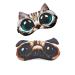 Cute Animal 3D Funny Sleep Eye Mask Eye Cover for Kids Girls Women Cat Dog Soft Blindfold Sleeping Mask Eyeshade for Plane Travel Office Nap (2 Pack)