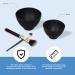 ForPro Black Silicone Mixing Bowl 8 oz - Flexible, Odorless Bowl for Facials, Massage, Body & More - Buy Online on GoSupps.com