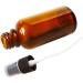 Greatforu 6 x 30ml Glass Amber Spray Bottles - Refillable Essential Oil & Perfume Containers with 3ml Droppers Mini Funnel & Labels - 12 Pack - Buy Online on GoSupps.com