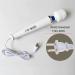 Powerful 10 Speed Handheld Electric Back Massager for Sports Recovery and Muscle Pain Relief - White - Buy Online on GoSupps.com