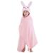 MICHLEY Cartoon Hooded Baby Towel Unisex, Premium Soft Swimming Bathrobe Large Washcloths 27.5" x 47" for 0-7T (Rabbit) Rabbit 27.5 x 47 Inch