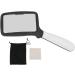 Folding Handheld Magnifying Glass with Light 5 LEDs 3X Large Rectangle Reading Magnifier Small Gift - Buy Online on GoSupps.com