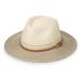 Wallaroo Hat Company Womens Kristy Fedora  UPF 50+, Lightweight, Adjustable, Packable, Designed in Australia Ivory/Stone