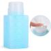  Zhangpu Refillable pump bottle for nail art nail polish makeup remover lotion blue square container - Buy Online on GoSupps.com