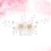 POPETPOP Hair Accessories for Prom Wedding Hair Accessories Bridal Headpiece Flower Girl Hair Accessories Pearl Headpiece for Wedding Flower Girl Headpiece White Beautiful Bride Flower Head - Buy Online on GoSupps.com