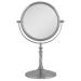 Zadro 7  W x 10 H Round Non-Lighted Makeup Mirror 5X 1X Magnifying Makeup Mirrors Rotating Head Makeup Mirror for Desk