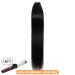 Elailite Invisible Tape In Hair Extensions - 20 Pieces Remy Real Human Hair 55cm 50g #1B Natural Black - Buy Online on GoSupps.com
