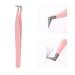 Lash Extension Tweezers Stainless Steel Volume Lash Tweezers Curved Precision Tweezers 90 Degree Angle Boot Great for Larger Fans Eyelash Extension Tweezers Professional 90° Boot Tweezer