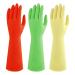 AOOPOO 3 pairs household gloves made of latex 38cm long rubber gloves reusable cleaning gloves Waterproof rinse gloves gloves for kitchen bathroom dishwashing laundry car