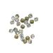 dijiusidy Nail Rhinestones Manicure Decorations Multiple-Shape Multi-color Glass DIY Decor Stickers Eye-catching Beauty Tools 6mmLarge Fang