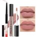 evpct 2Pcs Nude Neutral Color Lip Liner and Matte Lipstick Makeup Sets DNM Vegan Lipstick Lip Liner and Gloss Set Lip Stain Long Lasting Waterproof 24 34 0.21 Fl Oz (Pack of 1) Set-34