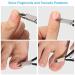 Stainless Steel Cuticle Nippers Set - 8Pcs Cuticle Trimmer & Dead Skin Remover Scissors - Manicure Tools for Fingernails and Toenails (Black) - Buy Online on GoSupps.com