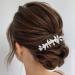 Brishow Silver Rhinestone Wedding Hair Comb with Pearl - Bridal Hair Accessories for Women and Girls - Buy Online on GoSupps.com