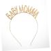 Amosfun Baby Clothes Tiara Head Band Womens Headbands Fashion Headbands Mom Hair Hoop Gold Outfit Mom to Be Headband Mom Headband Party Headband Party Costume Headgear Miss Clothing Alloy - Buy Online on GoSupps.com