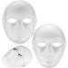 WoshilaoDS 10 PCS DIY Blank White Paper Mache Masks for Masquerade Cosplay and Parties - Buy Online on GoSupps.com