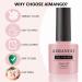 AIMANGO Gel Nail Polish Jelly Nude Pink - Sheer French Tip Nail Varnish 10ml - Buy Online on GoSupps.com