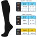 Aoliks Copper Compression Socks 15-20 mmHg for Men & Women - 4 Pairs Black, Small-Medium - Buy Online on GoSupps.com