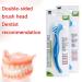 Denture Brush Hard Double Bristle - Blue | Effective Cleaning for False Teeth - Buy Online on GoSupps.com
