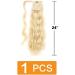 Prinfantasy Synthetic Long Ponytail Extension Wrap Around Hair Piece for Women - 24 Inch | MW137 - Buy Online on GoSupps.com