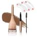 Brow cream eyebrow Pomade cream highly pigmented gel for filling and shaping eyebrows long-lasting eyebrow makeup (01# SOFT AUBURN)