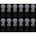 FCS Silicone Ear Tips for BTE & Pocket Hearing Aids | 12 Pack Small 8mm | Replacement Earplug Domes with Tube & Elbow Connectors - Buy Online on GoSupps.com